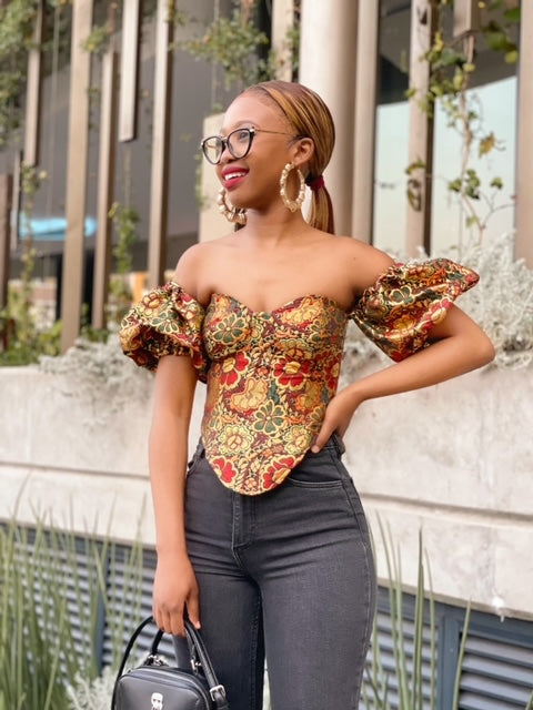 The Flora Sleeves Corset